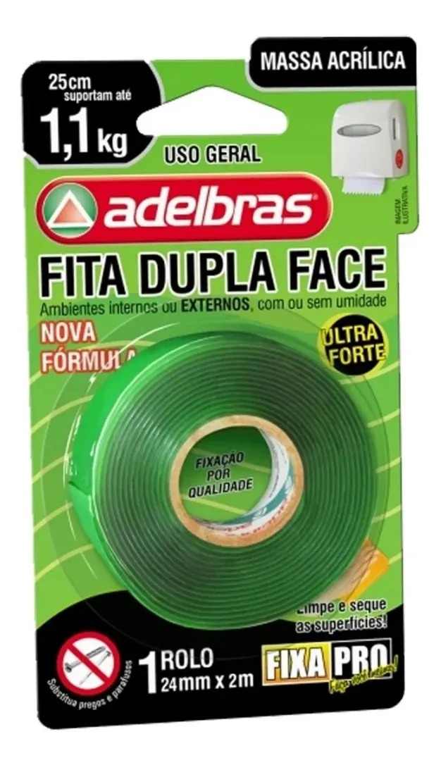FITA DUPLA FACE ADELBRAS 24X2